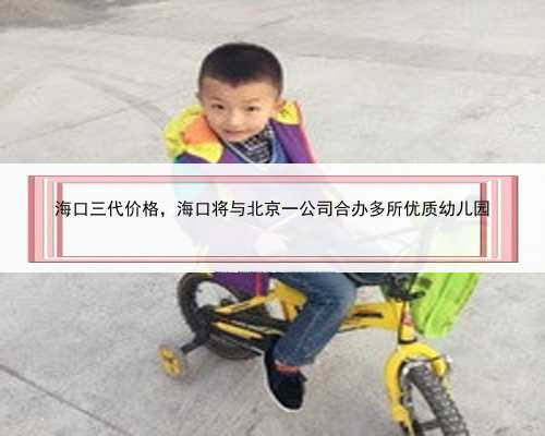 海口三代价格，海口将与北京一公司合办多所优质幼儿园